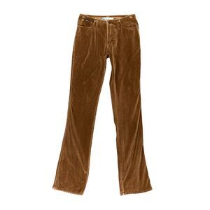 Vintage Fly Girls Pants Womens Juniors 3 Mocha Brown Cotton Velvet Hypno Bootcut